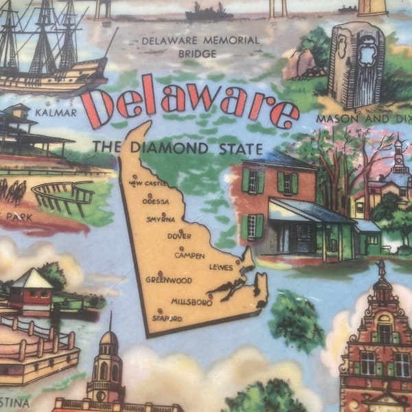 Delaware souvenir plate