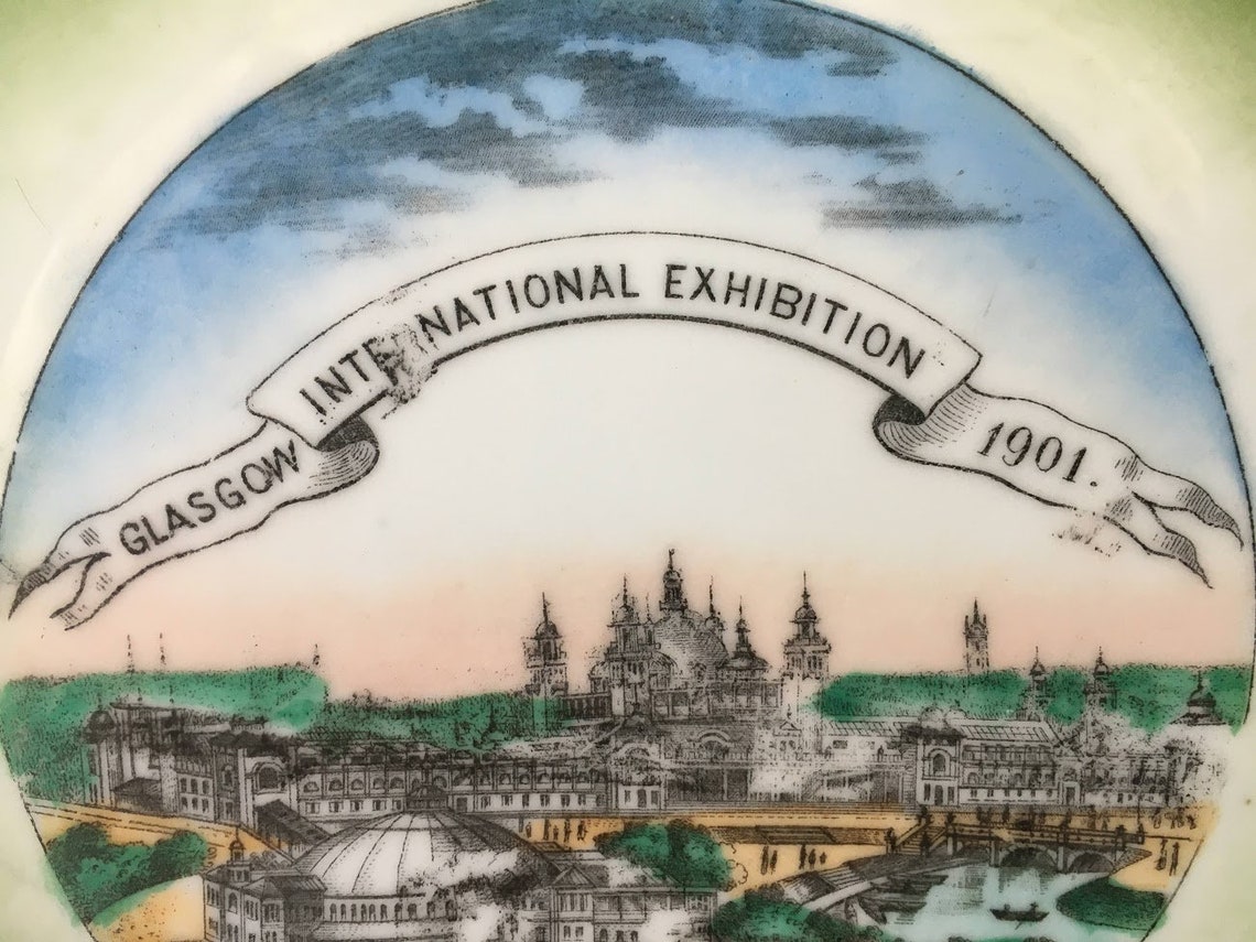 Glasgow International Exhibition 1901 Souvenir Plate Etsy