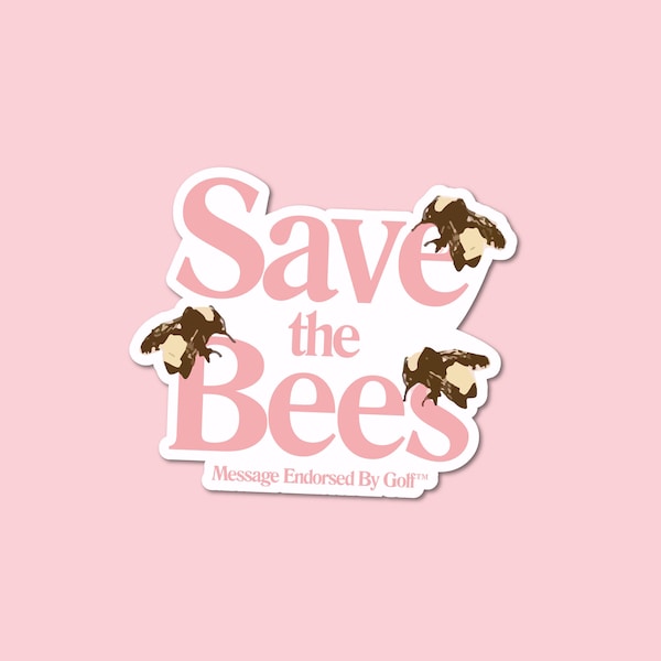 Save The Bees - Tyler The Creator GOLF WANG-stijl || Aarde Eco milieusticker