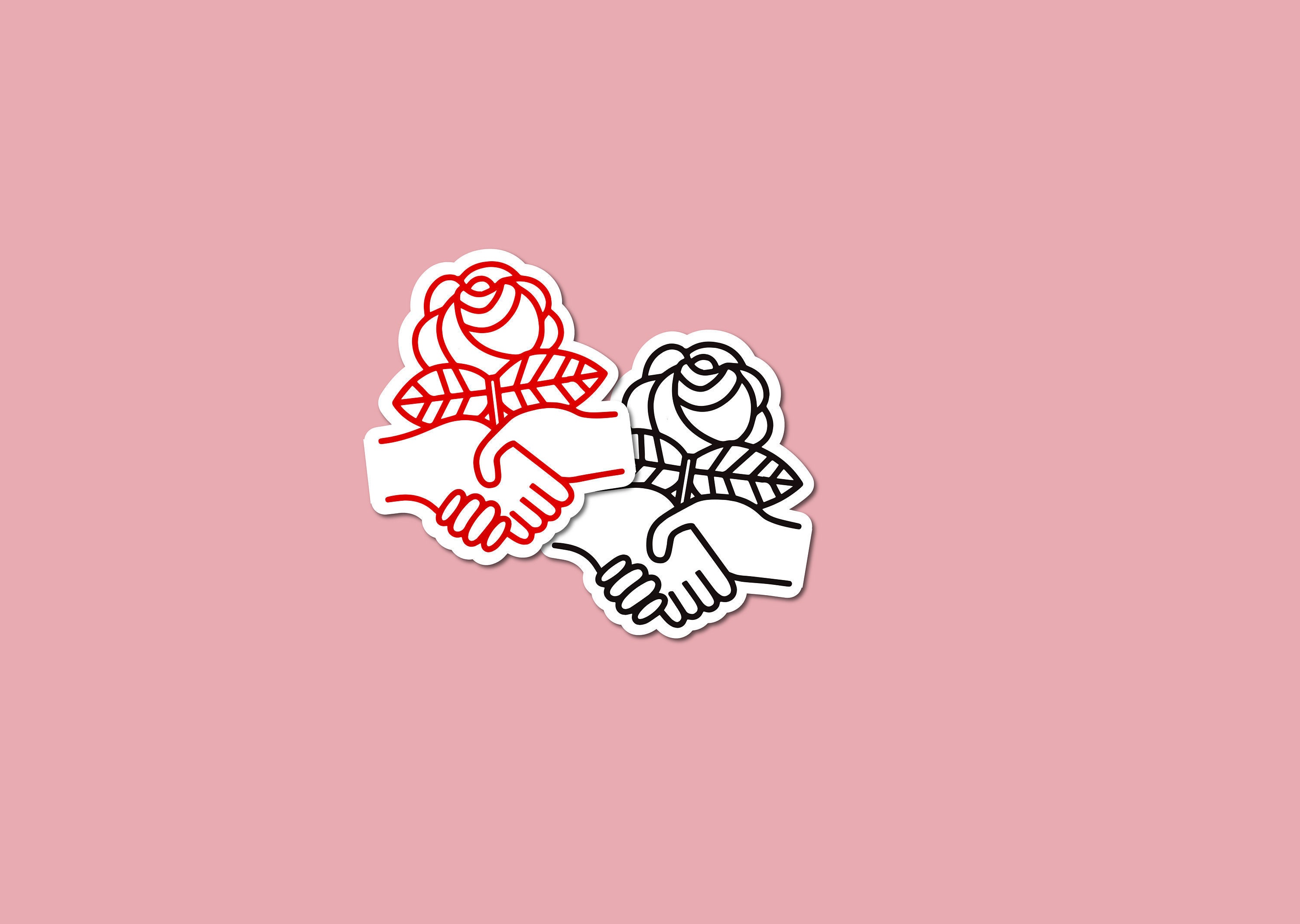 Democratic Socialist Rose DSA Democratic Socialists of Etsy