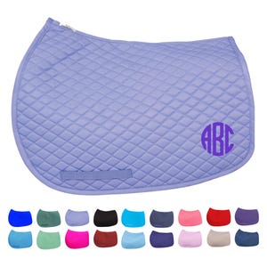 Monogram Horse Saddle Pad, Personalized Saddle Pad, Custom Saddle Pad, All Purpose Saddle Pad, Horse gift, personalized tack, custom tack
