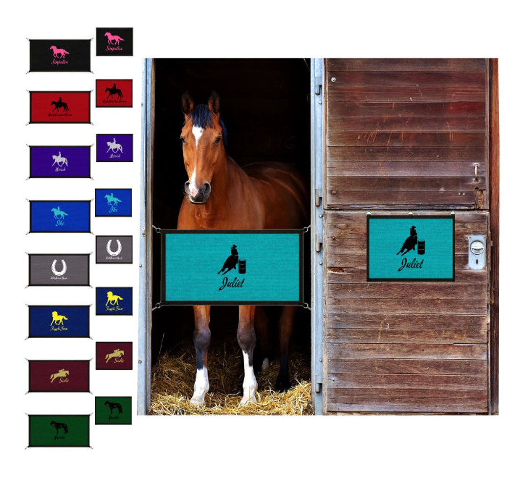 Personalized Horse Stall Guard, Stall Sign, Horse Name Stall Guard