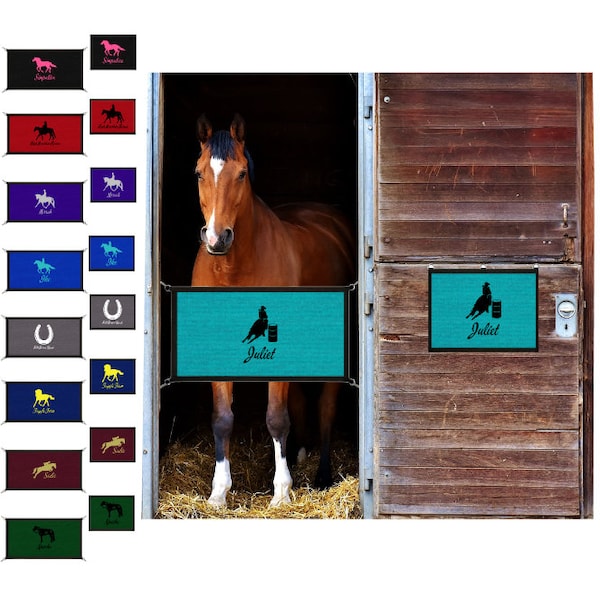 Personalized Horse Stall Guard, Stall Sign, Horse name stall guard, stall barn sign, horse show stall guard, Horse stall cover, horse gift