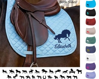 Personalized Horse Saddle Pad, Horse gift, English Saddle Pad, All Purpose Saddle Pad, Custom horse Pad, Equestrian gift, Horse Awards
