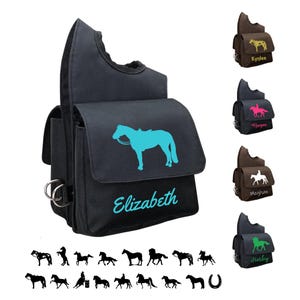 Personalized Pommel Saddle Bag, Personalized Horse Gift, Western Saddle Bag, Saddle Horn Bag, Horse Bag, Horse Cell Phone Case, Saddle Bag
