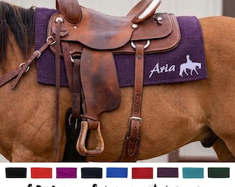 Western Saddle Blanket, Personalized Western Saddle Blanket, Western Saddle Pad, Custom Saddle Pad, Western Horse gift, Horse Awards