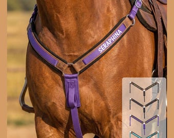 Personalized Horse Breast Collar Horse gift, Name on Horse Breast Collar, Name on Horse tack, Horse Awards