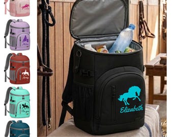 Personalized Horse Backpack Cooler, Horse Show Backpack Cooler, Equestrian Backpack Cooler, Barn Cooler, Stable Cooler, Horse Awards