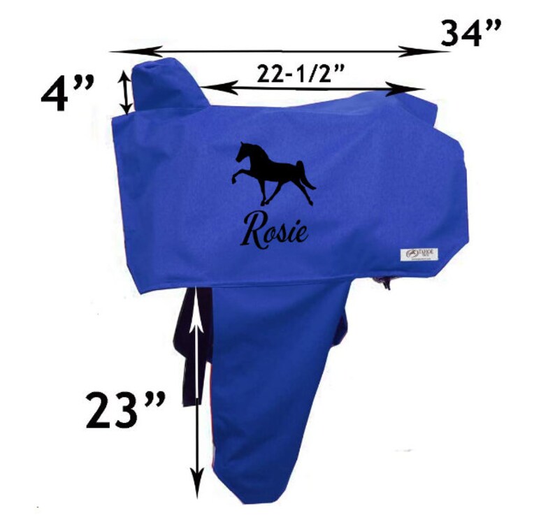 Personalized Horse Western Saddle Cover Custom Western Saddle Etsy