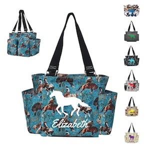 Personalized horse grooming tote hotsell
