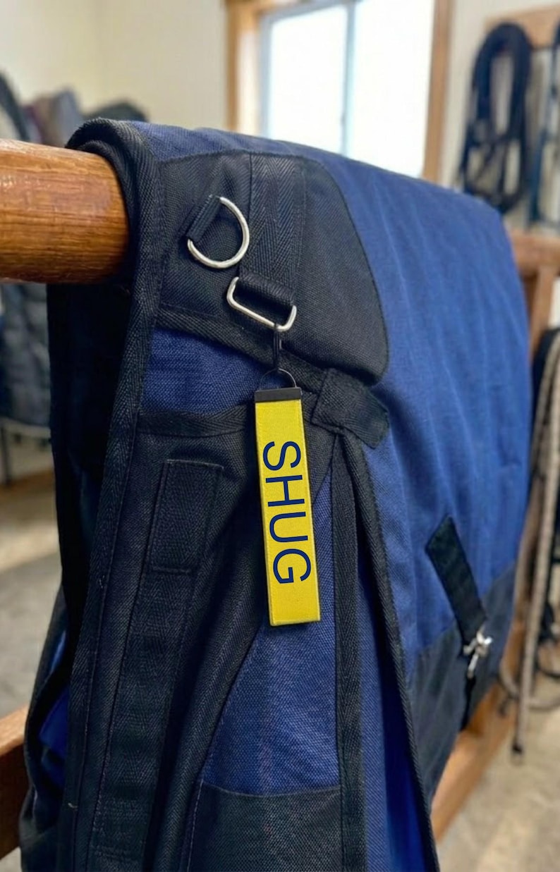 Personalized Horse Blanket Tag, key fob lanyard, bridle halter bag tag, rope bag tag, saddle bag tag, tack tag, horse storage tag, hay tag image 6