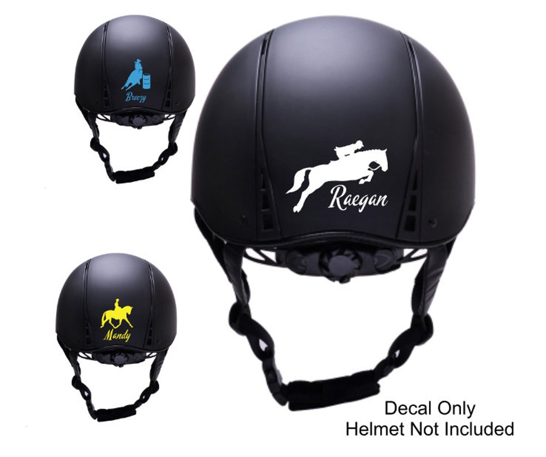Horse Decal, Horse Riding Helmet Decal, Adhesive Vinyl Decal, Horse