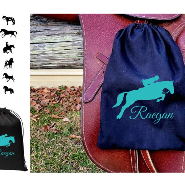 Personalized Saddle Stirrup Covers, Horse Saddle Protector, Name on stirrup covers, English stirrup covers, iron covers, stirrup bag, gift