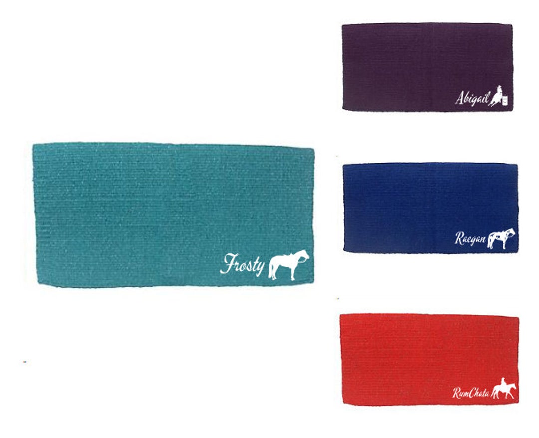 Western Saddle Blanket, Personalized Western Saddle Blanket, Western