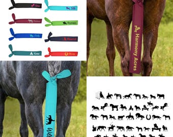 Personalized Horse Tail Bag, Name on Horse Tail Bag, Custom Tail Bag, Horse Show Tail Bag, Horse Show Accessories, Horse Award