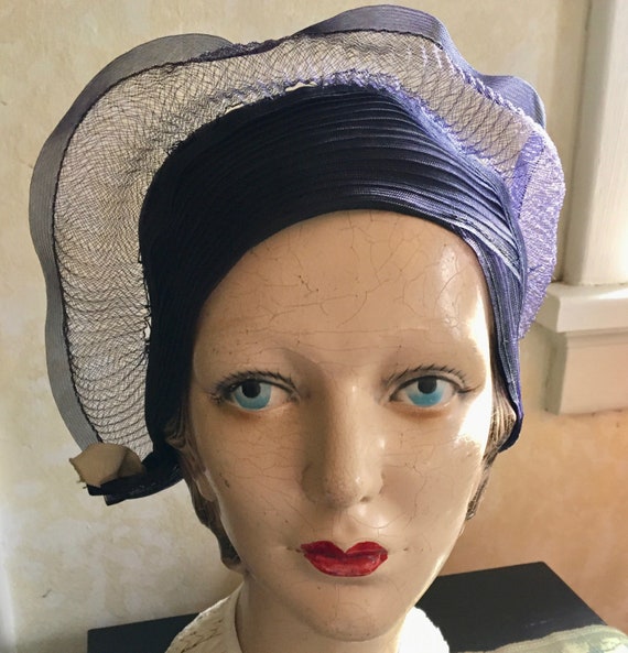VINTAGE 1920's-30's CLOUCHE HAT