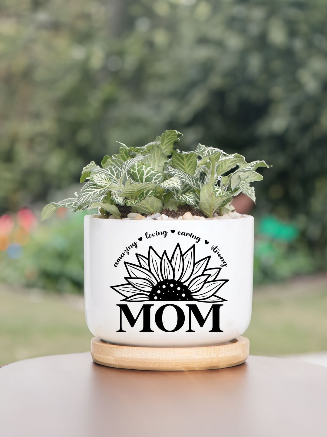 Personalized Birth Month Flower Plant Pot, Custom Flower Pot, Mother's ...