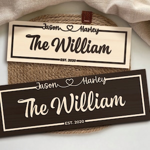 Wedding Gifts for Couple, Custom Wedding Signs, 3d Wood Signs, Housewarming Gift, Custom Engagement Gift, Last Name Sign, Established Sign
