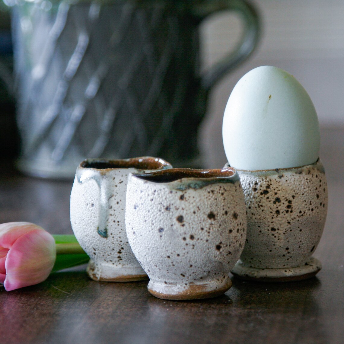 Quail Egg Baby Budvase or egg cup Handmade stoneware pottery Etsy