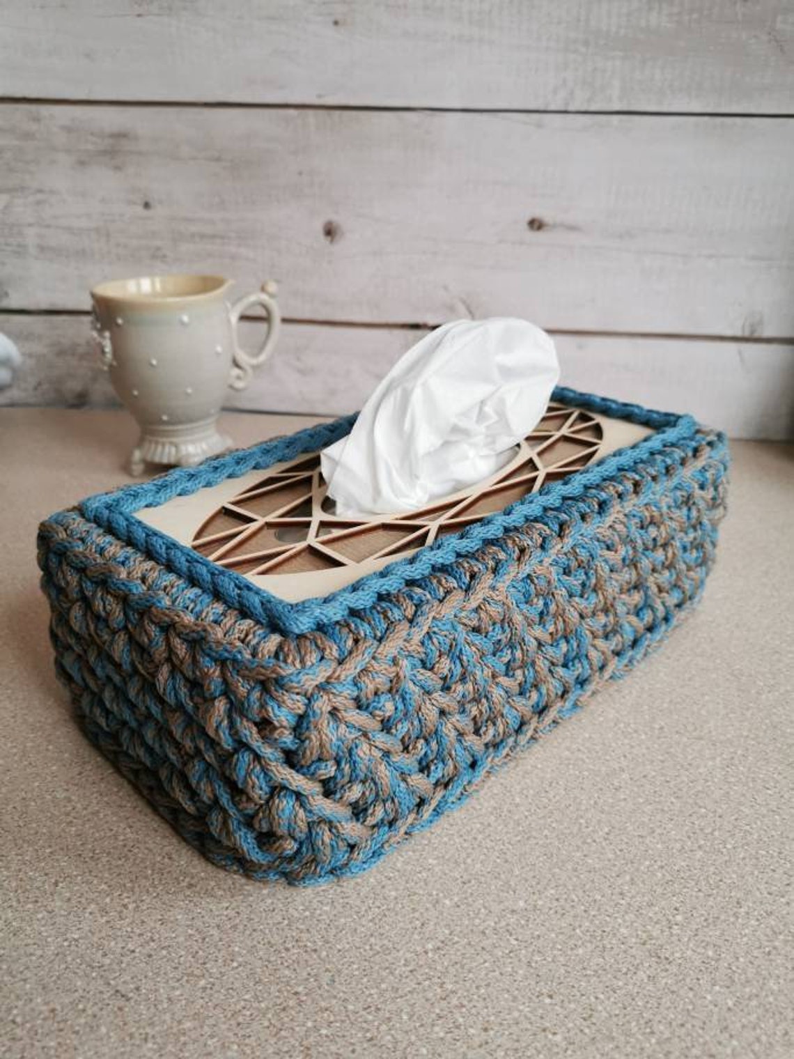 2 psc rectangular box for napkins Set of wooden bottoms for Etsy