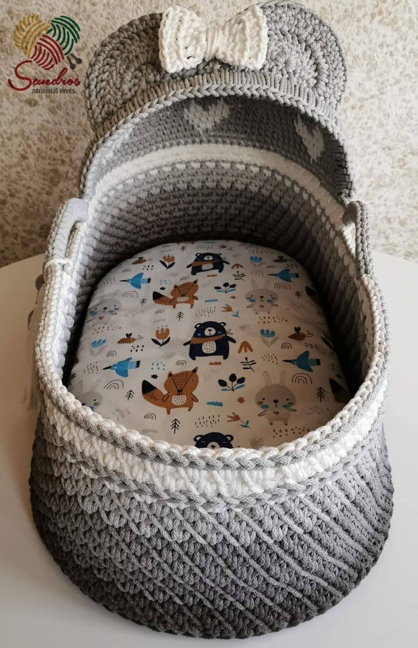Crocheted Baby Moses Basket Baby Cribs with Etsy