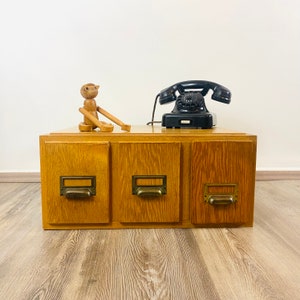 Mid century Karteikasten Schrank vintage - Office decor vintage furniture