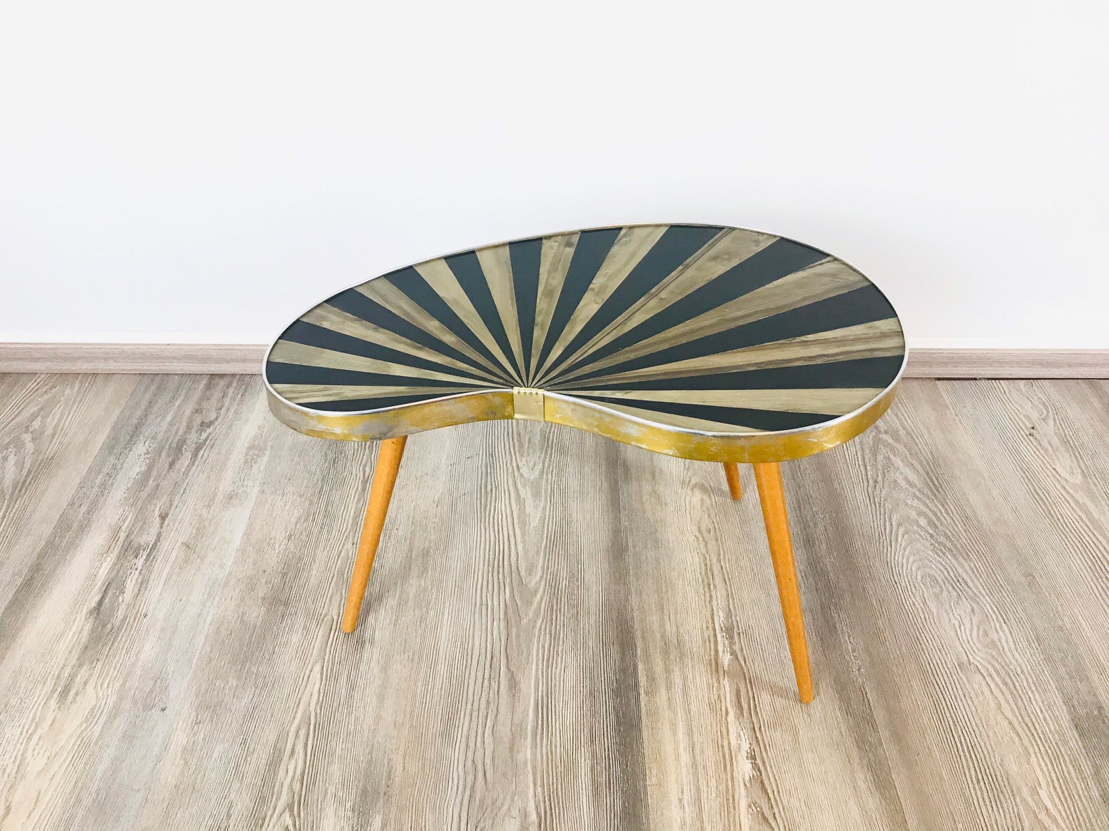 Original 60s Flower Stool Kidney Table Etsy