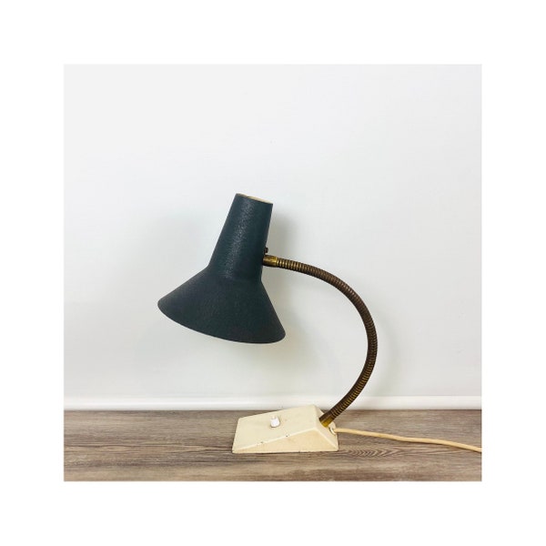 SIS mid century desk lamp 60s articulated lamp Bauhaus design gooseneck