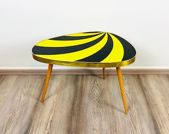Tavolo a forma di rene originale degli anni '50, portafiori, vintage