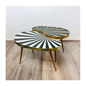 Original 50s kidney table flower stool vintage