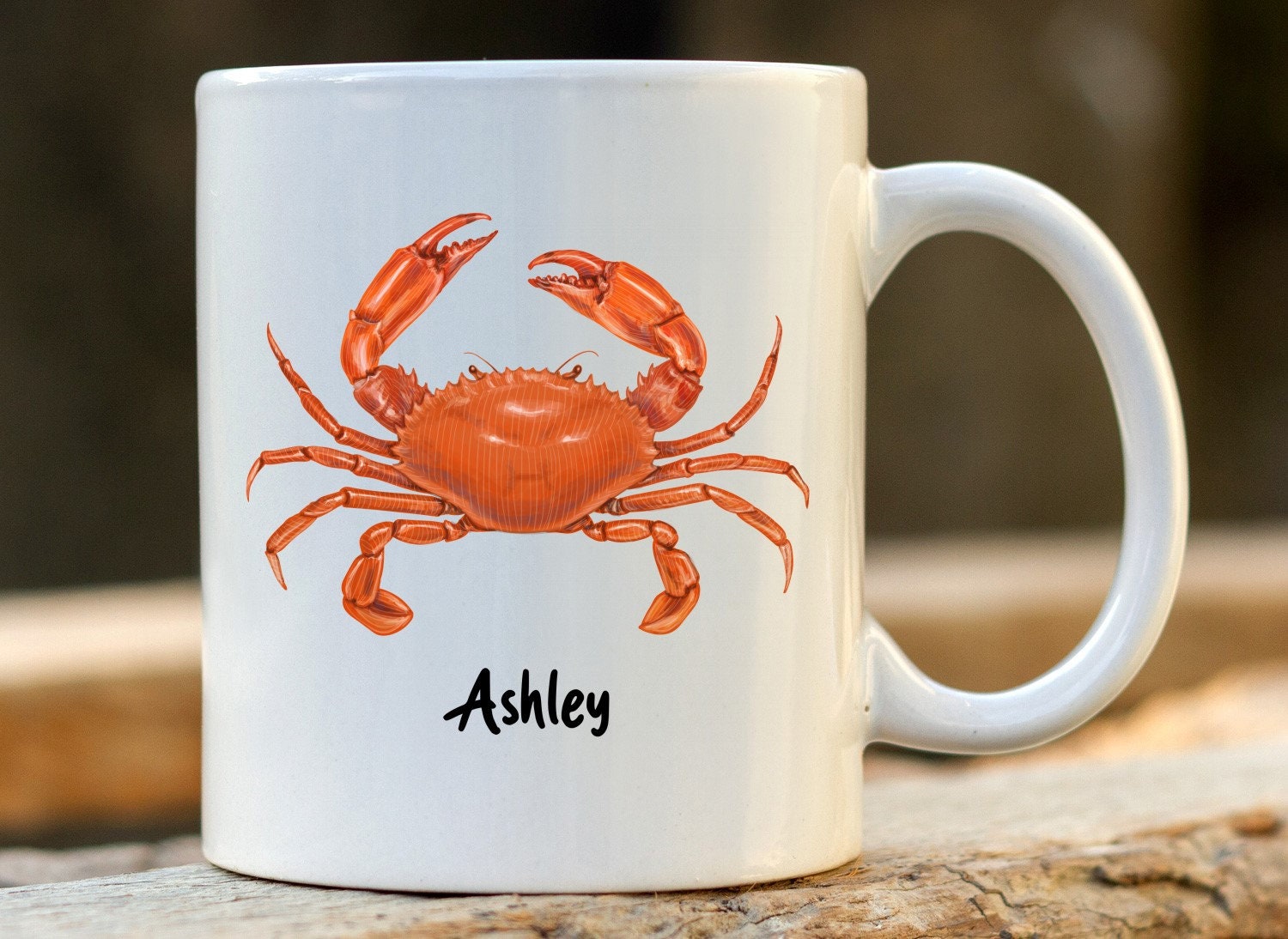 Personalized Crab Mug Crab Gift Crab Cup Crab Present Crab Etsy