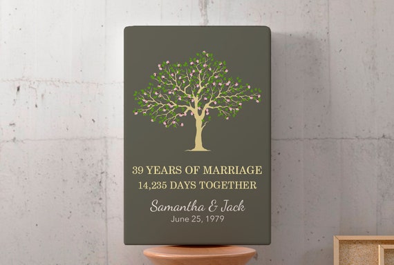 Cadeau D Anniversaire De Mariage De 39 Ans Meilleurs Etsy
