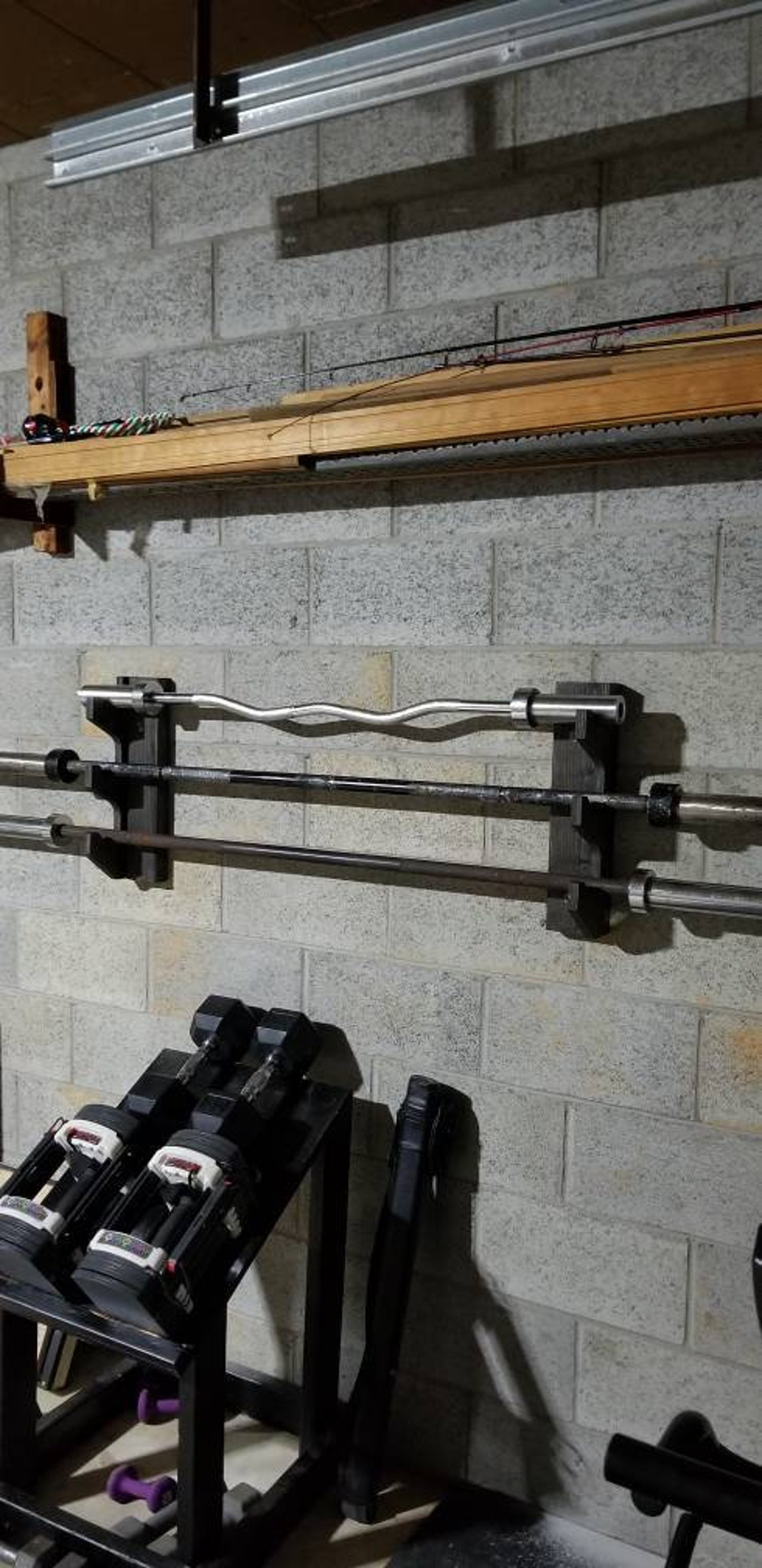 Wall Mount Barbell Storage Rack Customized Barbell Rack Etsy
