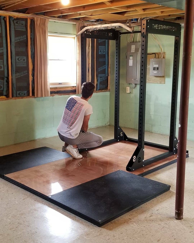 4x8 Custom Deadlift Platform with Rack Extension, Lifting Platform