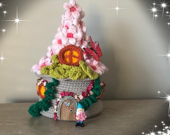 Gehäkeltes Frühlings Fantasy Feenhaus, Feenhaus Muster