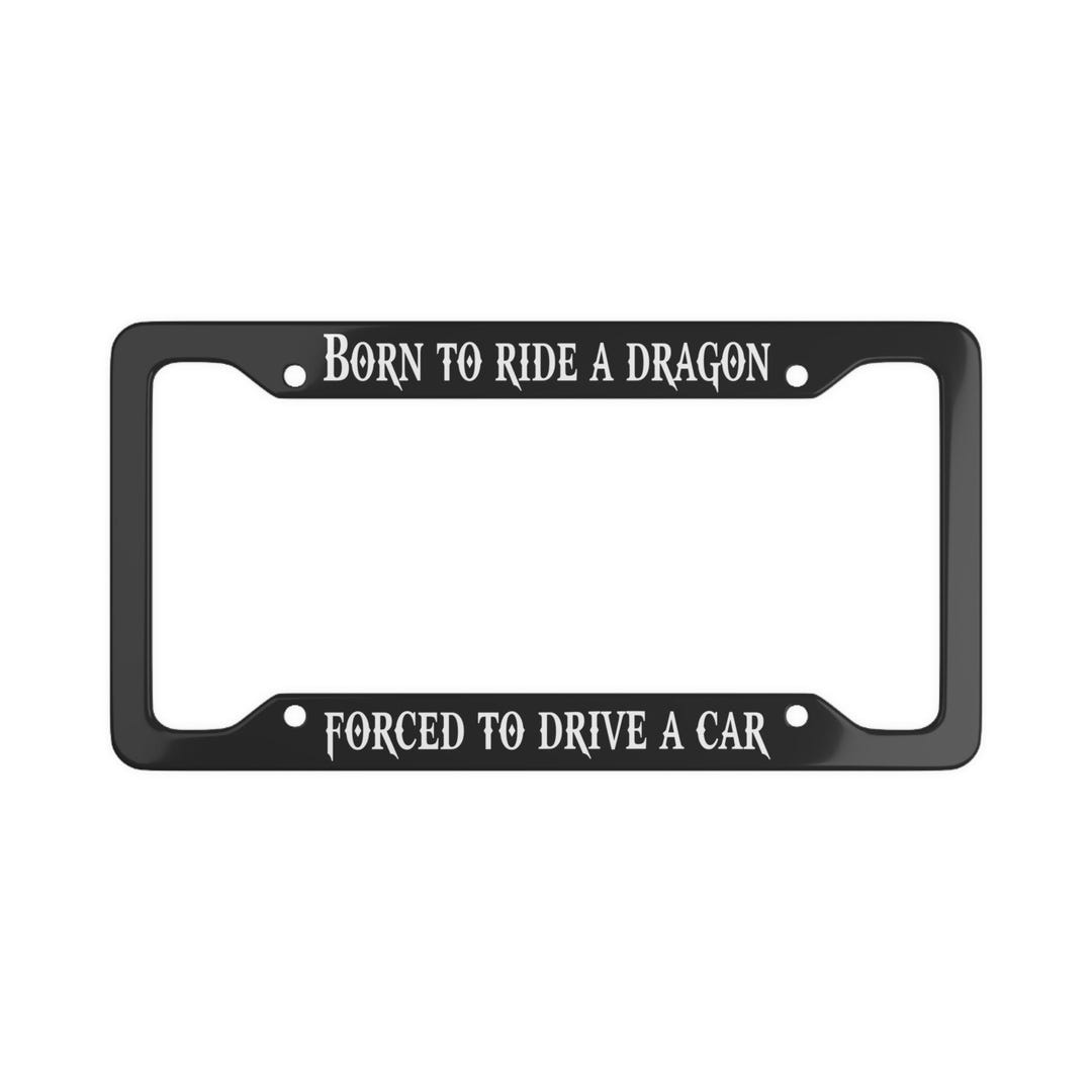 Dragon Rider License Plate Frame - Cool Car Accessory, Unique Vehicle Decor, Fantasy Lover Gift, License Plate Holder, Mythical