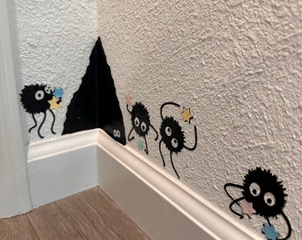 Vinyl Soot Sprite Wall Decals