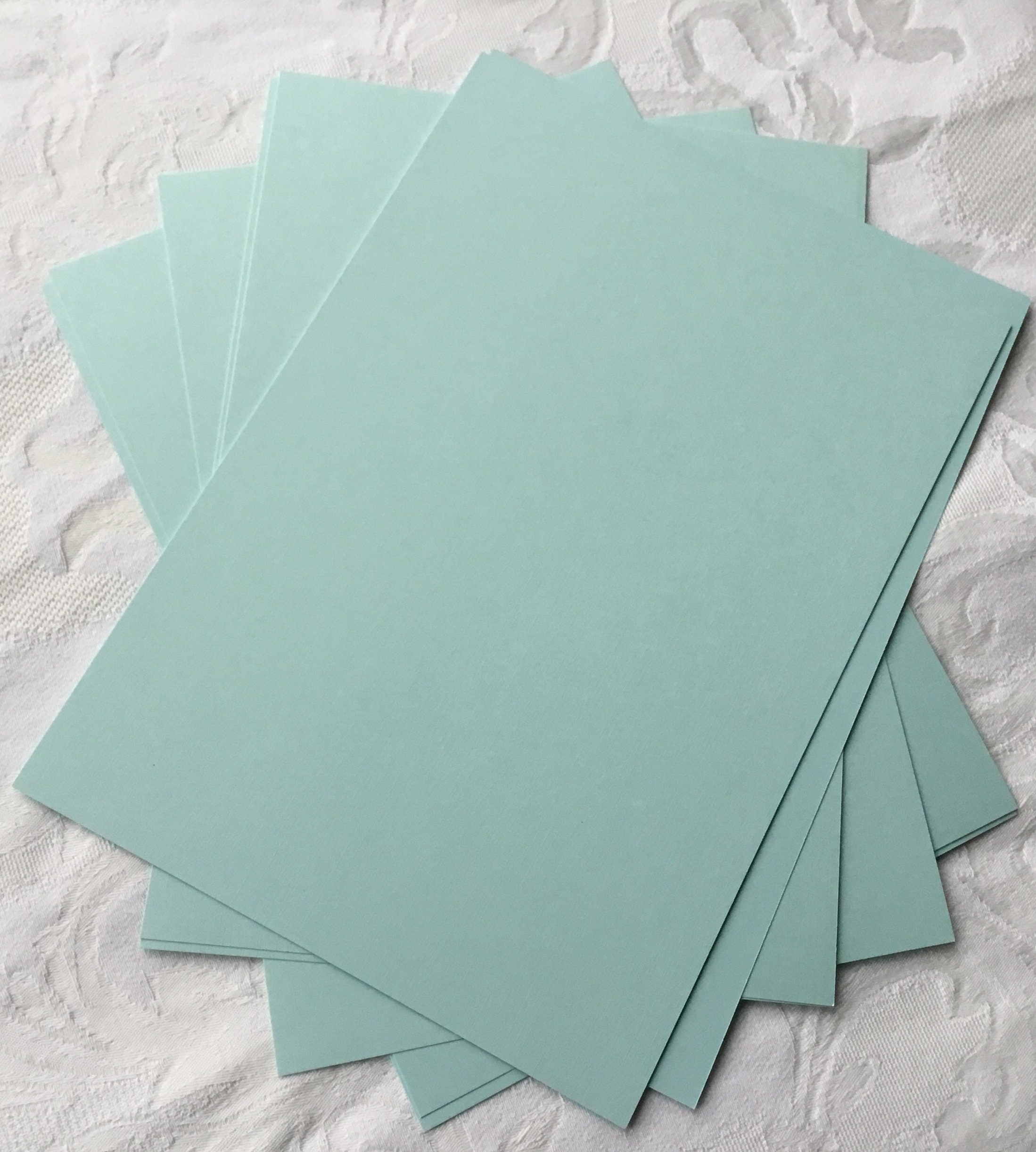 A4 Cardstock Linen Finish 230gsm Sky Blue 5 Sheets Etsy UK