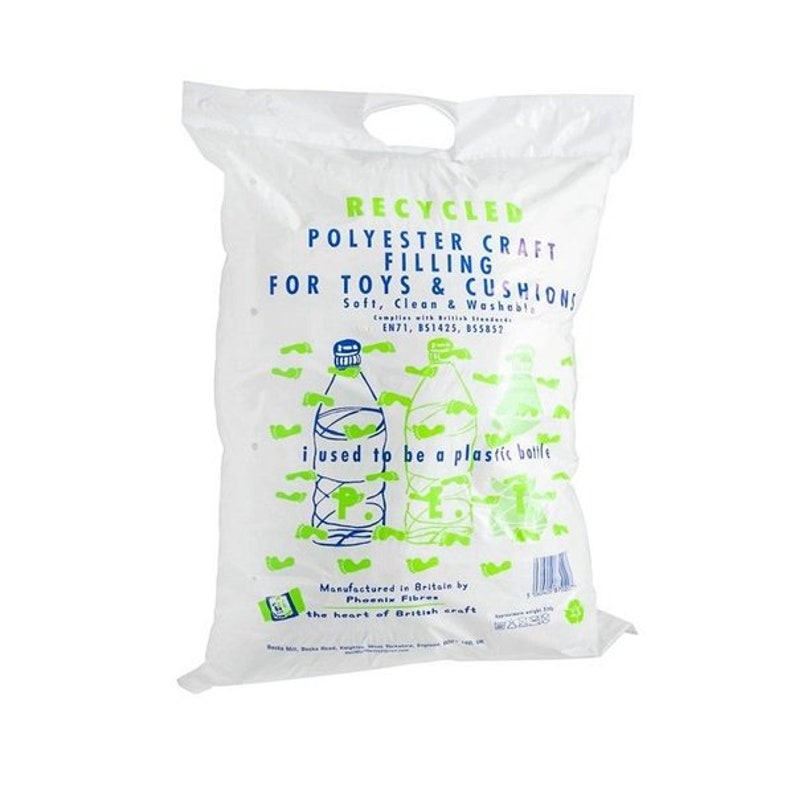 Recycled Polyester Toy Filling Stuffing 250g Washable Free UK Etsy
