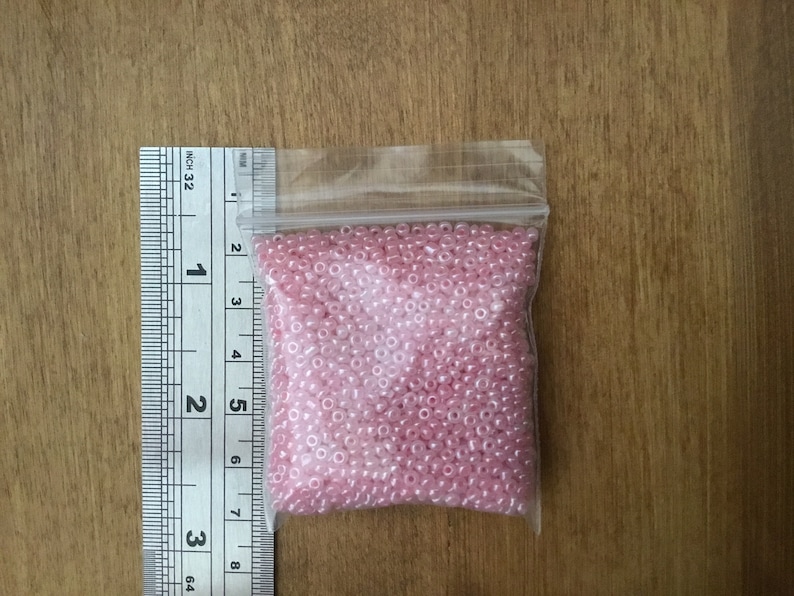 35g Baby Pink Glass Seed Beads 2mm Approx With 1mm Hole Pale Etsy UK
