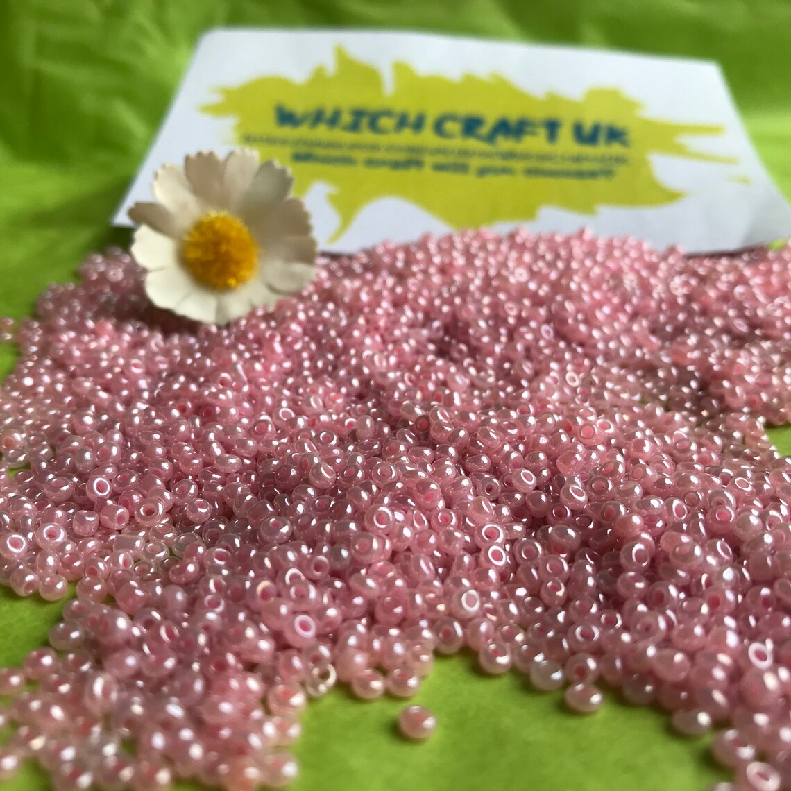 35g Baby Pink Glass Seed Beads 2mm Approx With 1mm Hole Pale Etsy UK