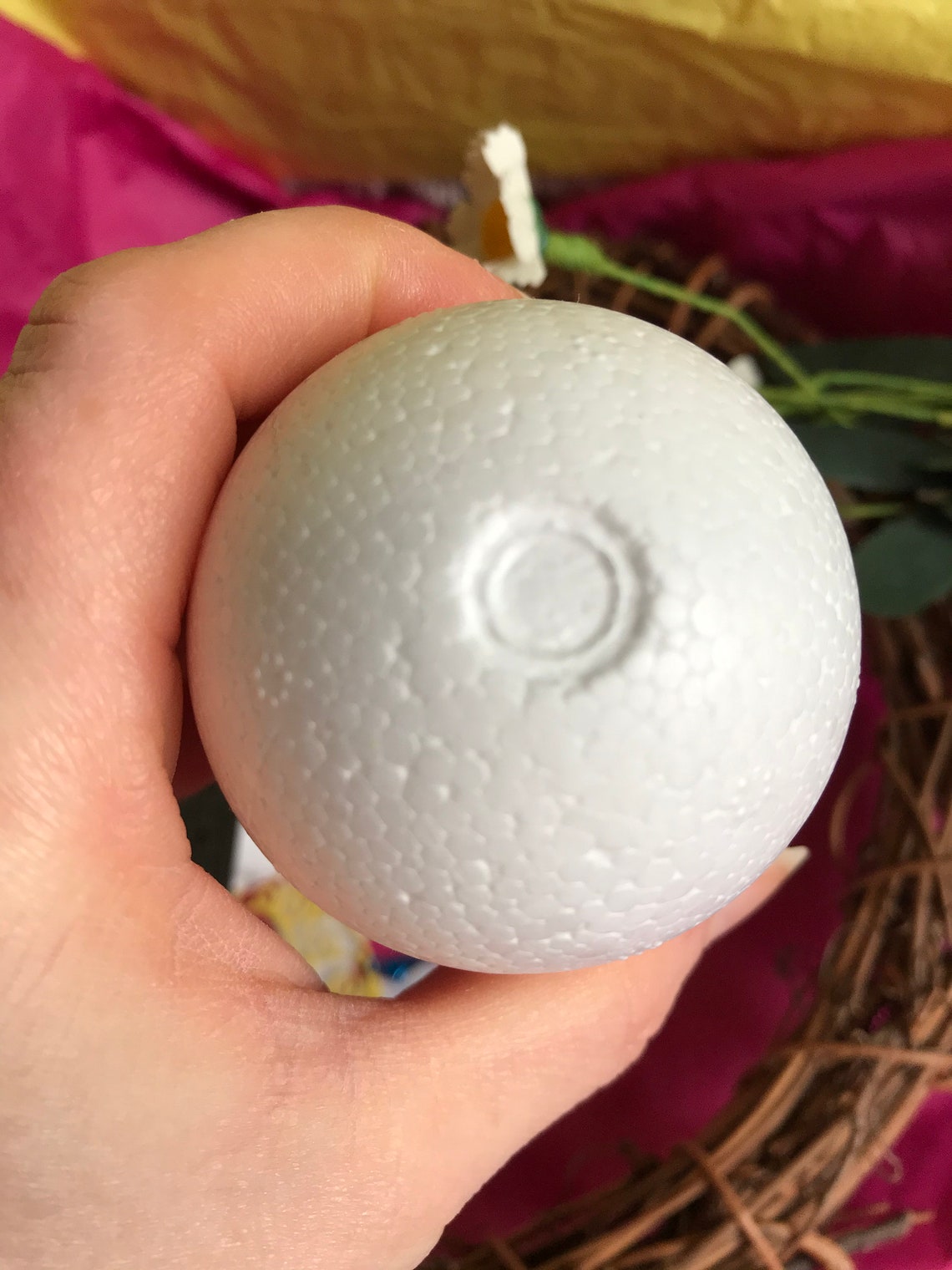 Five Polystyrene Eggs for Decorating 80mm Easter Crafts Pack Etsy