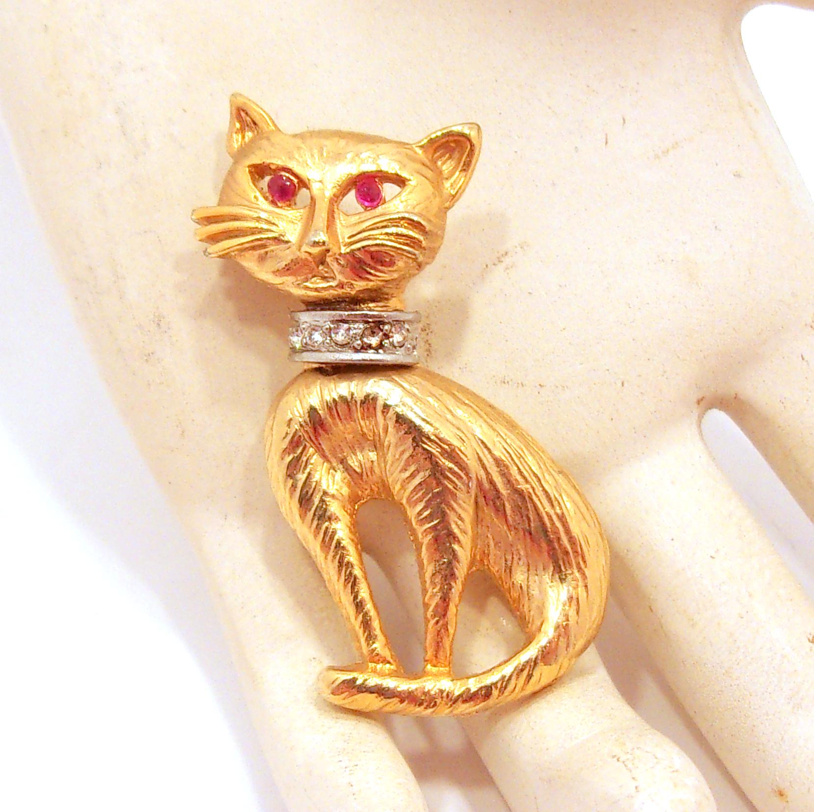 1960s Cat Brooch - Etsy