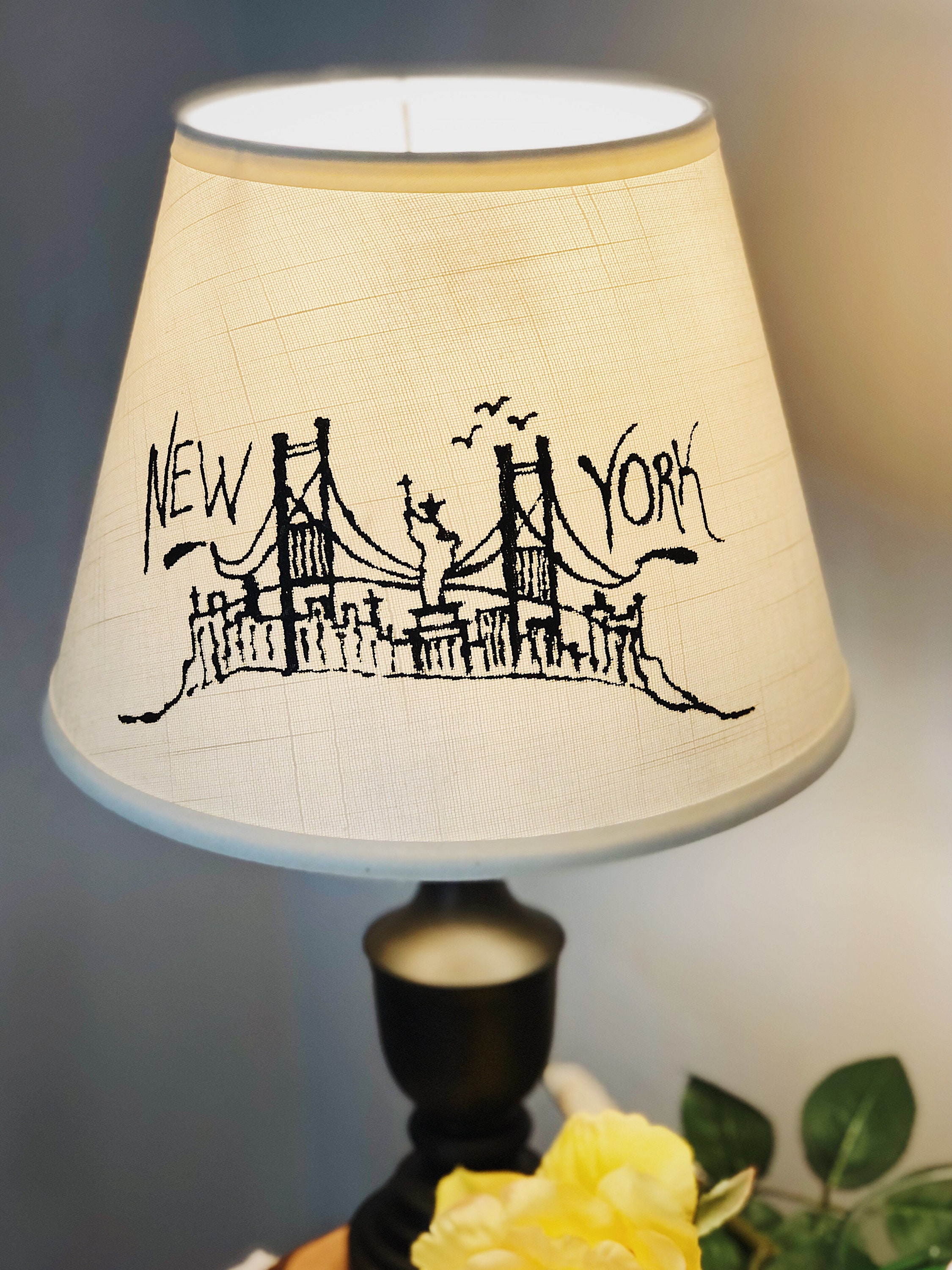 NYC Lamp New York Lamp New York Lamp Shade New York Skyline Etsy