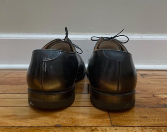 Vintage NOS 70s 80s Craddock Terry Black Oxford Derby Lace up