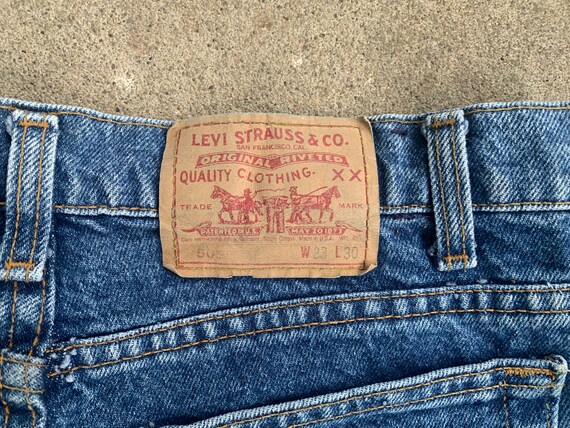 Vintage 1980s 1990s Levis 505 Regular Fit Jeans 3… - image 5