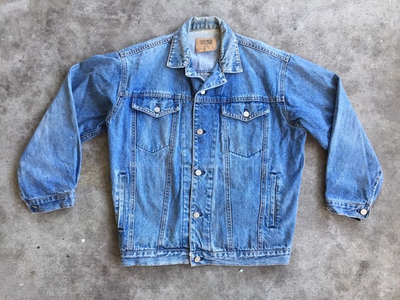 Vintage 1980s 1990s GAP Denim Jean Jacket Small M… - image 1