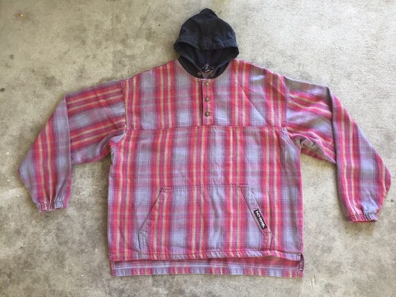 Vintage 1990s No Fear Flannel Pullover 