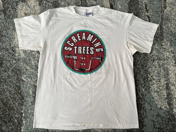 Vintage 1992 1993 Screaming Trees Concert Tour T Shirt XL Grunge 