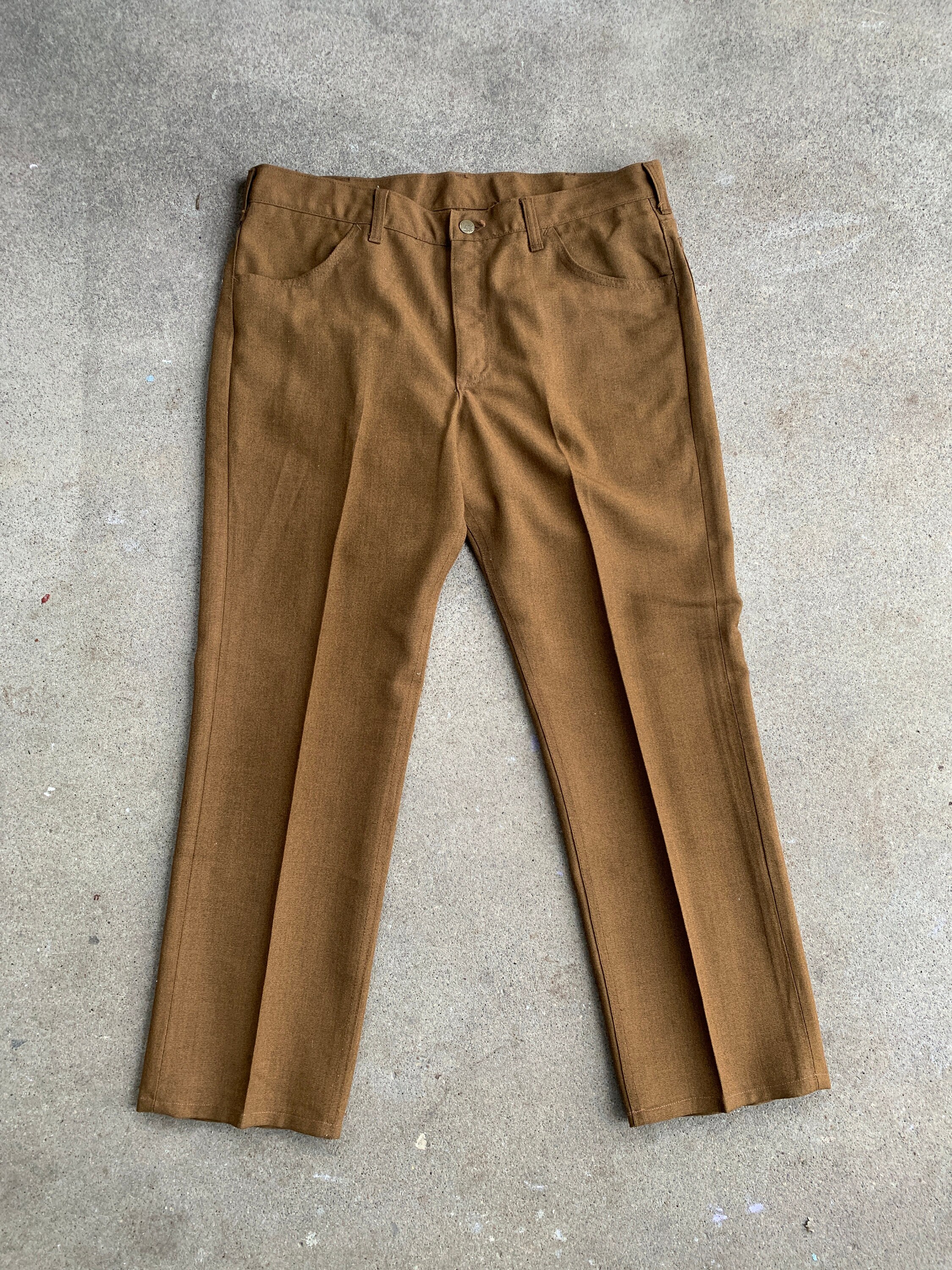 最適な材料 Brown Lee 1060s 1950s Vintage Slacks Menswear Soft 37x28 パンツ